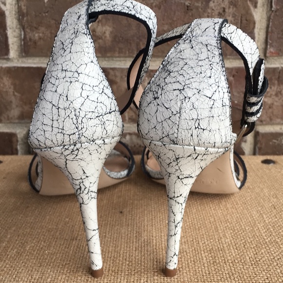 NWOT J Crew Crackle Finish Ankle Strap Heel - Picture 4 of 8